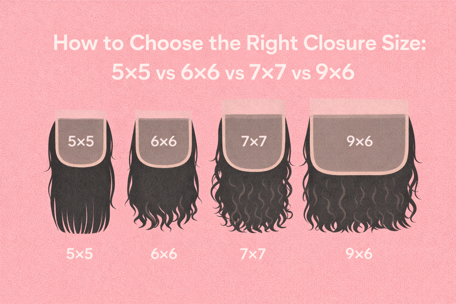 How To Choose The Right Closure Size: 5x5 vs 6x6 vs 7x7 vs 9x6